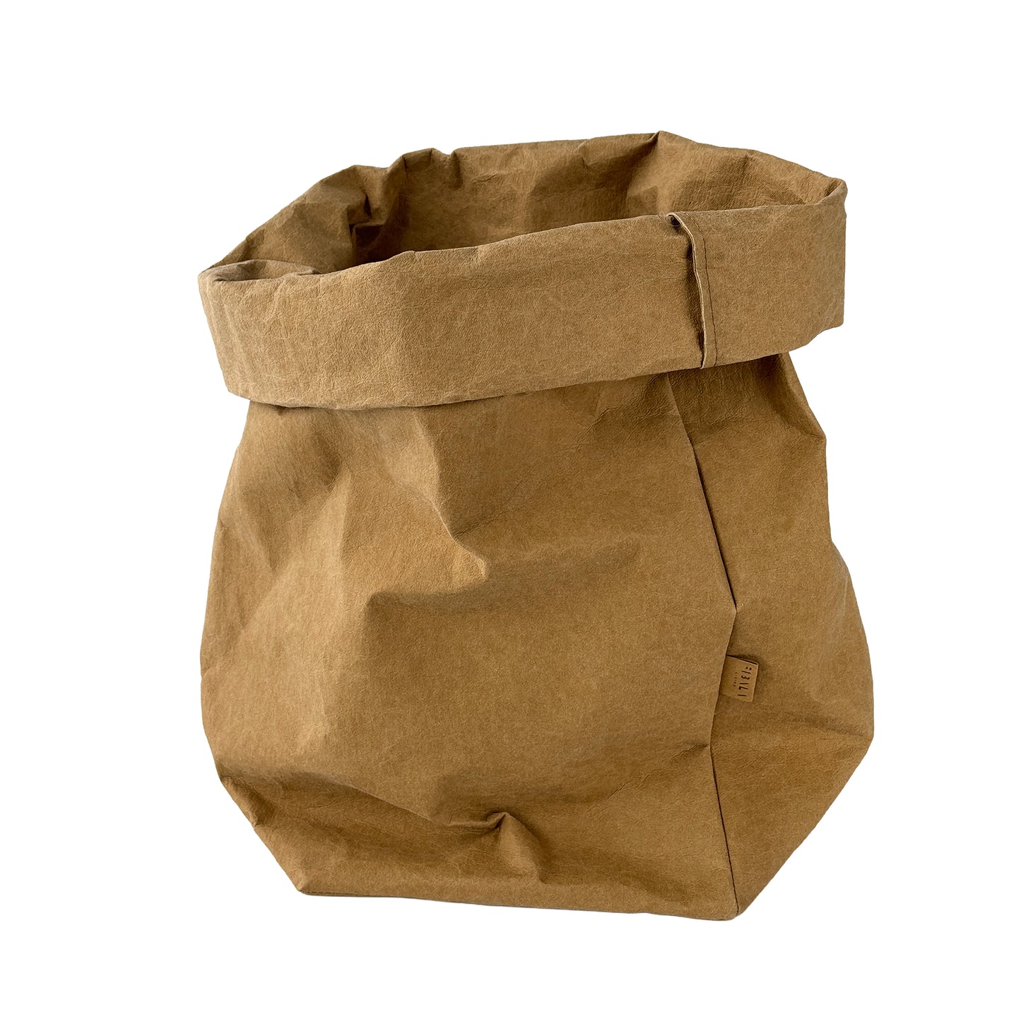 XXL brown washable paper bag on a white background | Eco-friendly, versatile storage solution