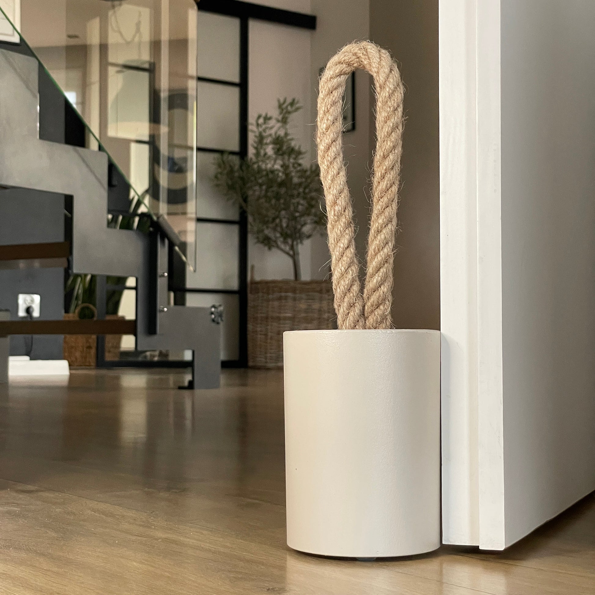 Nature concrete door stop minimalist natural color pure beige