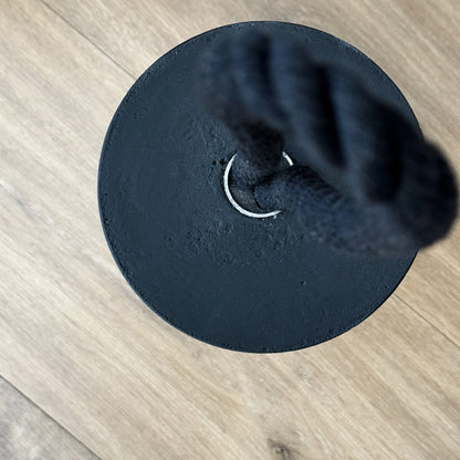 Top View minimal concrete door stop black base modern home decor