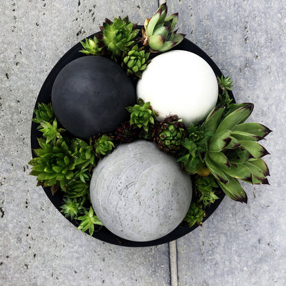 Sphere Concrete Decoration, Set of 3