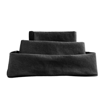 FLORO washable paper storage basket available in black