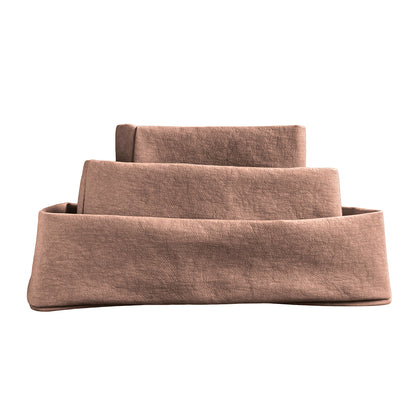 FLORO washable paper storage basket available in cocoa