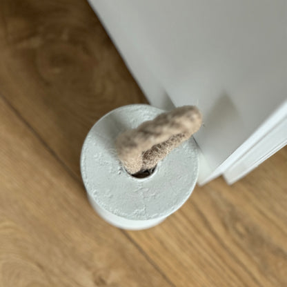 Loop Door Stop, Regular - Natural, Linen White