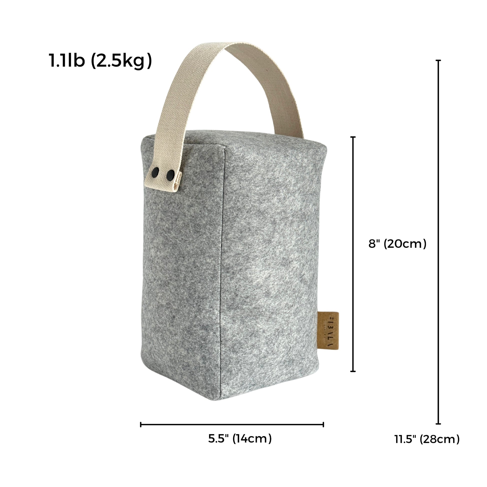 Lund wool doorstop measurements