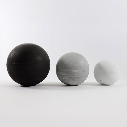Sphere Concrete Decoration, Set of 3