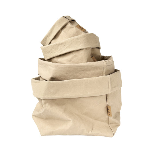 PAPER BAG BUNDLE SAND — LARGE