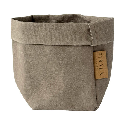 XS tall chino washable paper bag, white BG—eco mini tote