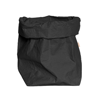 Grande washable paper storage bag in black
