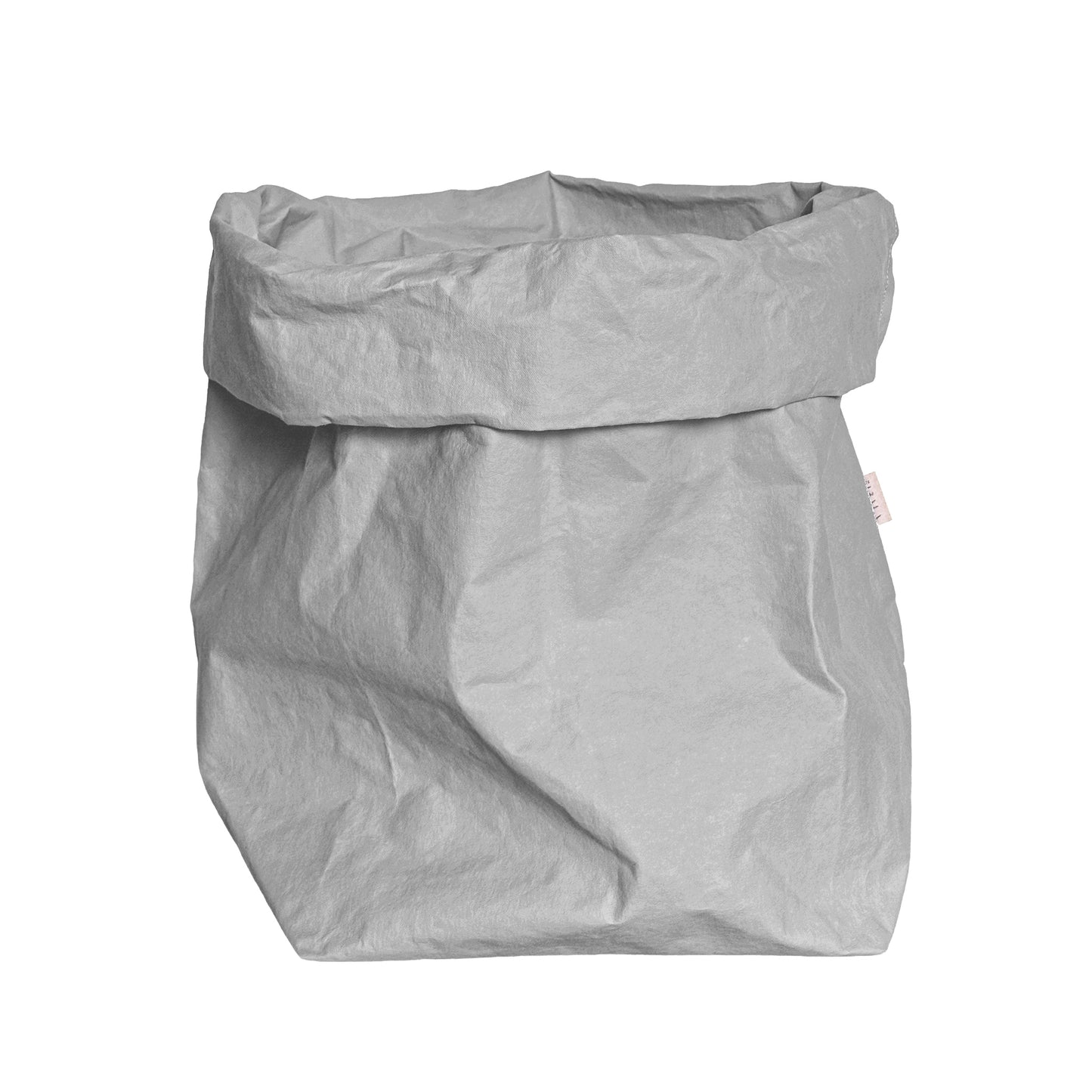 Grande washable paper storage bag in grey
