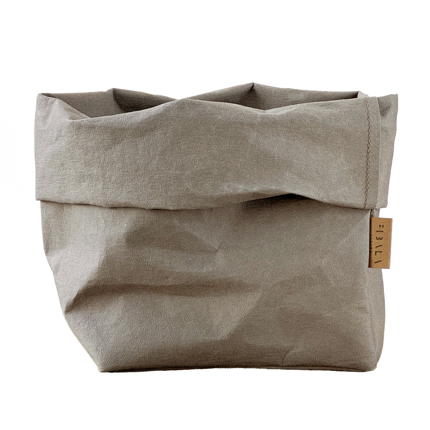 Medium chino washable paper bag basket, white BG—eco reusable tote 