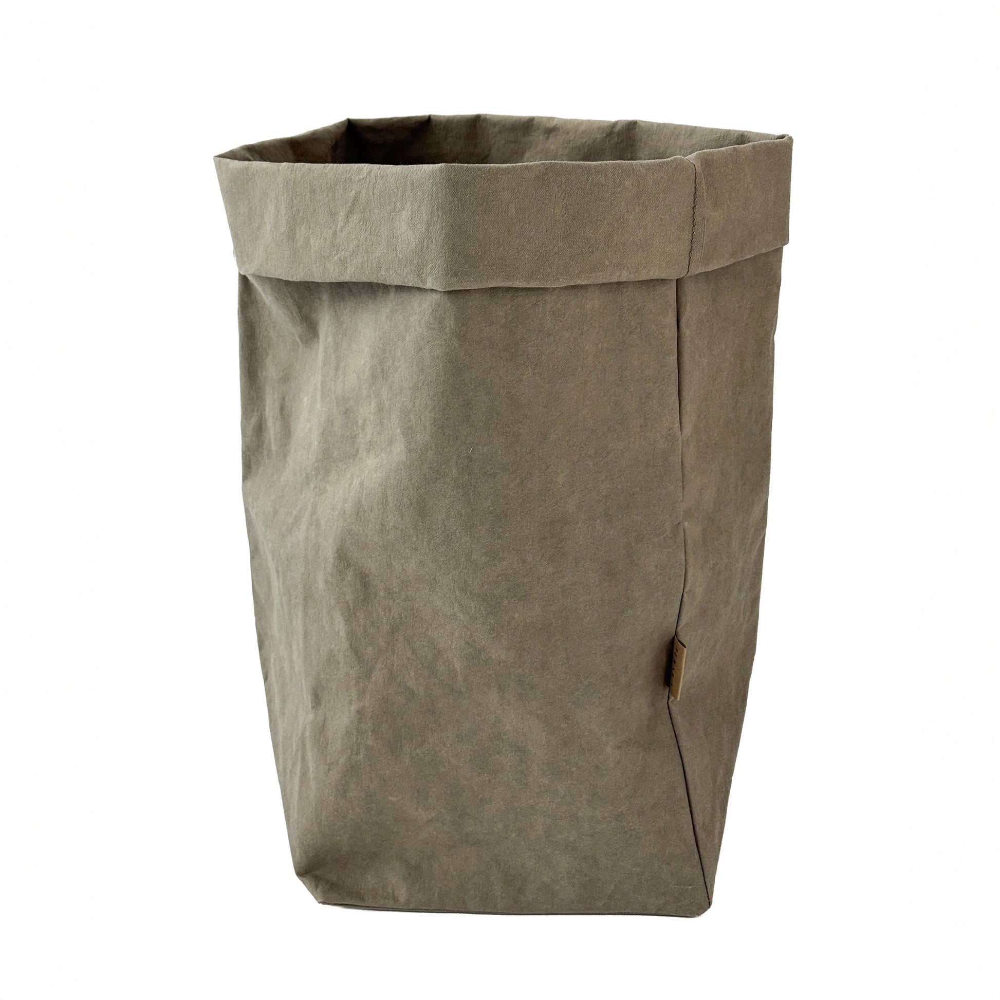 XXL Chino Brown washable paper bag on a white background | Eco-friendly, versatile storage solution