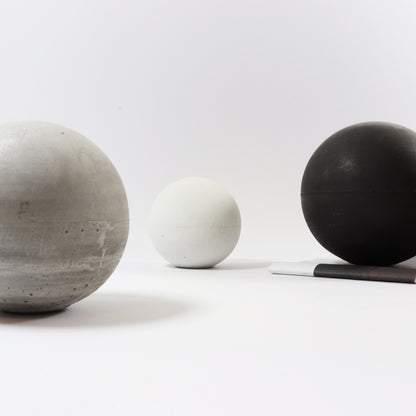 Sphere Concrete Decoration, Set of 3