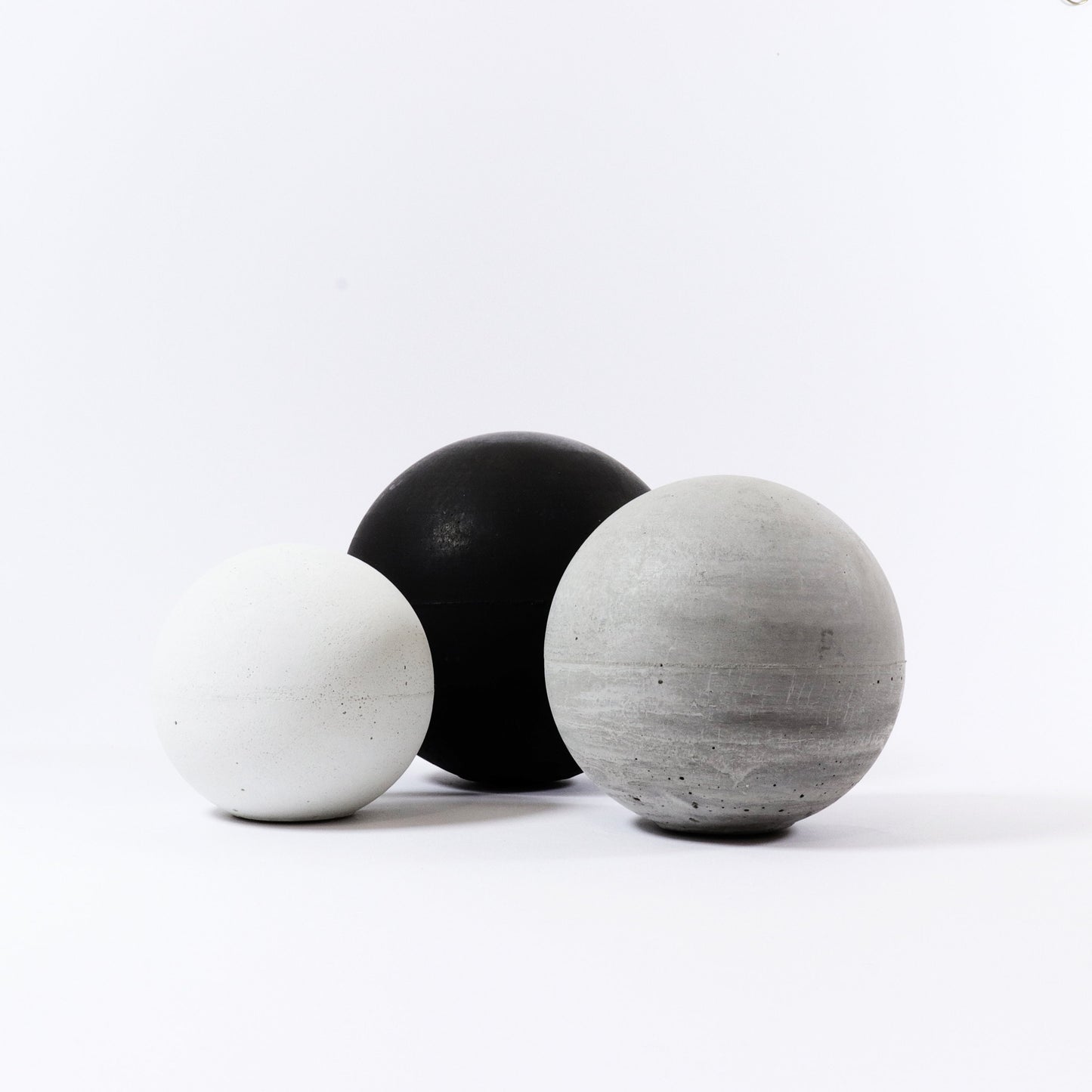 Sphere Concrete Decoration, Set of 3