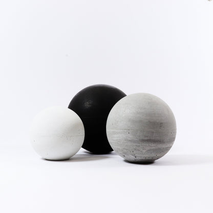 Sphere Concrete Decoration, Set of 3