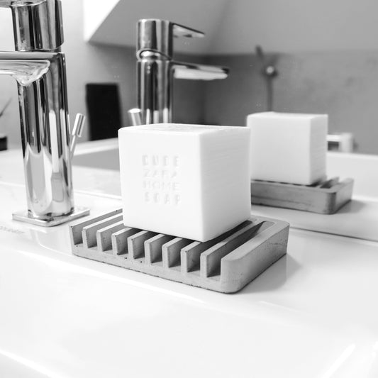 Draining soap holder, Concrete soap dish, Sponge holder, Bath accessories, Modern Bathroom decor, Soap bar plate, Soap bar drain dish